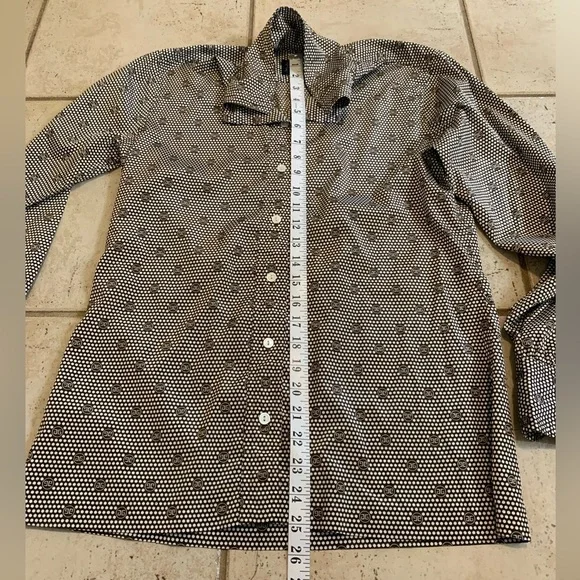 Vintage Givenchy for Fashions Couture Polka Dot Shirt Blouse Size 12 - Picture 6 of 6